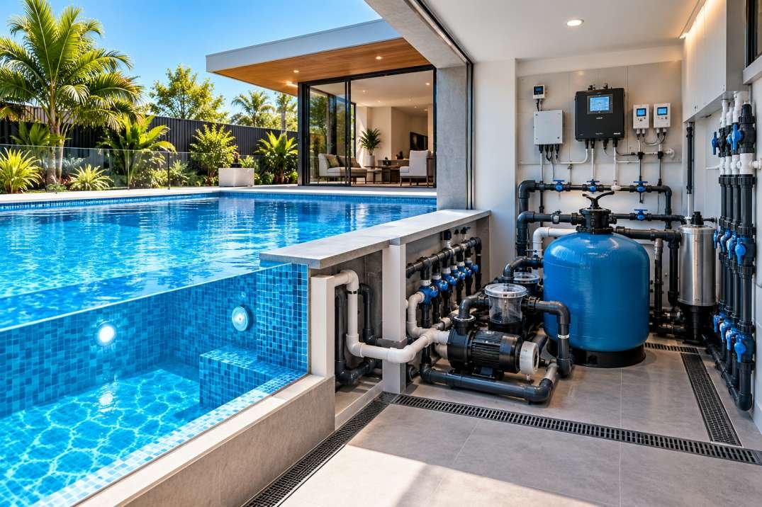 Swimming pool filtration equipment